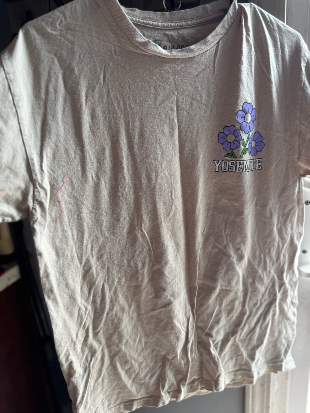 Bowery Supply Co. Cream Graphic Tee with Floral Print